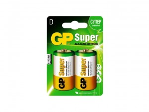 Батарейки GP Super D алкалиновые, LR20, 2шт - фото 1