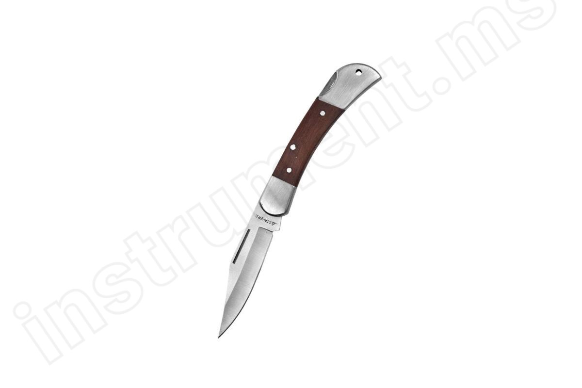 Нож перочинный 190 мм с деревянными вставками Stayer   арт.47620-1_z01 - фото 1